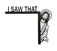 I Saw This Jesus Sign Funny Jesus Door Wooden Frame Corner Decoration for Living Room Bedroom Church School Home