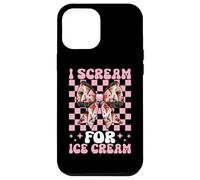 I Scream For Ice Cream Cone Girl Mom Pink Coquette Bow Case for iPhone 12 Pro Max