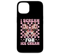 I Scream For Ice Cream Cone Girl Mom Pink Coquette Bow Case for iPhone 13