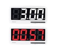 i-Scream LED Big Timer - Countdown Clock with Large 7.3" Display, 3 Brightness Settings, 4 Alarms and 3 Volume Levels, Battery-Powered Magnetic Timer for Home, Cooking, Studying, Fitness, Classroom