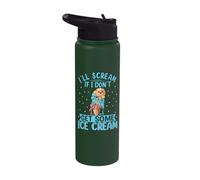 I Scream When I Don't get ice Cream for Men, Women and Children Stainless Steel Insulated Water Bottle
