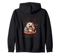 I Scream You Scream We All Scream Constantly Opossum Funny Zip Hoodie