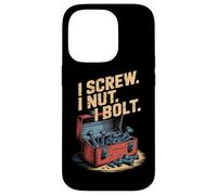 I Screw I Nut I Bolt Toolbox Words Case for iPhone 14 Pro