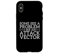 I See An Attack Vector Cybersecurity Pen Tester Humor Case for iPhone X/XS