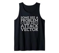 I See an Attack Vector Cybersecurity Pen Tester Humor Tank Top