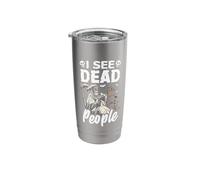 I See Dead People Funny Halloween for Gamers Stainless Steel Insulated Tumbler
