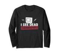 I See Dead Thermostats Cool HVAC Tech Ventilation Specialist Long Sleeve T-Shirt
