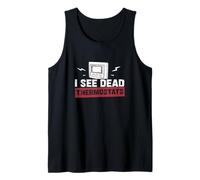 I See Dead Thermostats Cool HVAC Tech Ventilation Specialist Tank Top