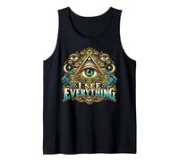 I See Everything All Seeing Eye Occult Conspiracy Mystery Tank Top