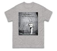 I See Humans but No Humanity T Shirt, Banksy Graffiti Street Camera Art T Shirt, Banksy Social Awareness Quote T Shirt, Motivation Quote, Birthday t Shirt, Adults Kids Unisex T Shirt Heather Grey