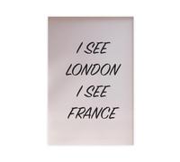 I See London I See France Canvas Poster Bedroom Decor Landscape Office Room Decor Gift 12x18inch(30x45cm)