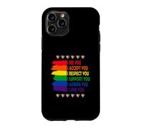 I See Love Accept You Lgbtq Gay Rainbow Pride Flag Support Case for iPhone 11 Pro