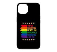 I See Love Accept You Lgbtq Gay Rainbow Pride Flag Support Case for iPhone 13