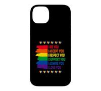 I See Love Accept You Lgbtq Gay Rainbow Pride Flag Support Case for iPhone 14 Plus