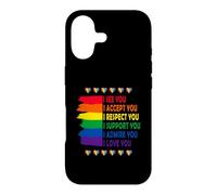 I See Love Accept You Lgbtq Gay Rainbow Pride Flag Support Case for iPhone 17