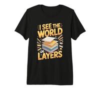 I See The World in Layers Illustrator Illustration Premium T-Shirt