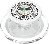 I see trees of green red roses too I see them bloom in me PopSockets PopGrip for MagSafe