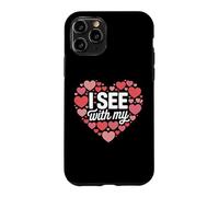 I See With My Heart Cute Romantic Valentine Love Rebus Case for iPhone 11 Pro