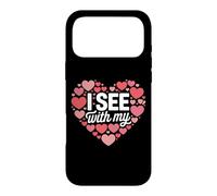 I See With My Heart Cute Romantic Valentine Love Rebus Case for iPhone 17 Pro Max