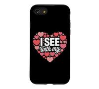 I See With My Heart Cute Romantic Valentine Love Rebus Case for iPhone SE (2020) / 7/8