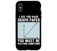 I See You Have Graph Paper You Must Be Plotting Something Case for iPhone X/XS