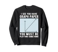 I See You Have Graph Paper You Must Be Plotting Something Sweatshirt