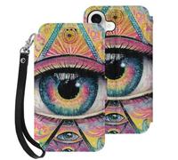 I See You Phone Case Compatible with iPhone 17 | Unisex Leather Wallet Thin Fit Cellphone Protective Cover