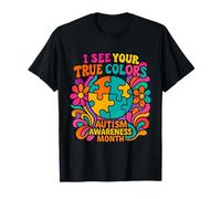 I See Your True Colors Puzzle World Autism Awareness Month T-Shirt