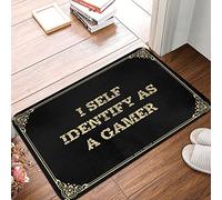 I Self Identify As A Gamer Area Rug For Antislip Floral Bath