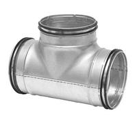 i-sells 150mm to 150mm Galvanised Equal Duct T-Piece with Rubber Seal