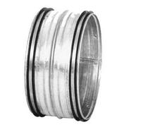 I-Sells Metal Ducting Male Sleeve Connector 200mm / 8 Inch Rubber Seal Coupling