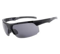 I-Sential Bifocal Reading Sunglasses Case & Cloth Men Women Ladies Matt Black Smoke Black UV400 Protection Lens Grey Rubber Nose Rest & Temple Ends Tinted Sun Readers Glasses 3.0 | EW629