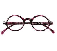 I-Sential Designer Style Round Reading Glasses Tortoise Purple Frame Men Women Unisex Retro Vintage Classic & Case +2.75