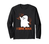 I Serve Boos Bartender Halloween Humor Long Sleeve T-Shirt