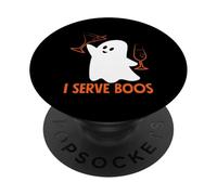 I Serve Boos Bartender Halloween Humor PopSockets Adhesive PopGrip