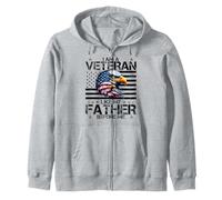 I Served Like My Father Before Me Veteran Pride Zip Hoodie