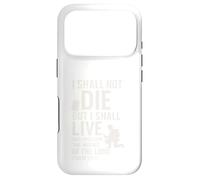 I Shall Not Die But Live Scripture Design Case for iPhone 17 Pro