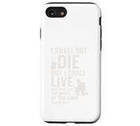 I Shall Not Die But Live Scripture Design Case for iPhone SE (2020) / 7/8
