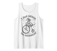 I Shall Shenan Then Shenanigan Dachshund Riding Bicycle Tank Top