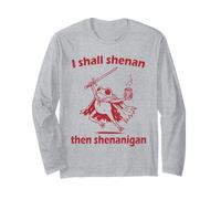 I Shall Shenan Then Shenanigan Funny Mischief Frog Meme Long Sleeve T-Shirt