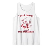 I Shall Shenan Then Shenanigan Funny Mischief Frog Meme Tank Top