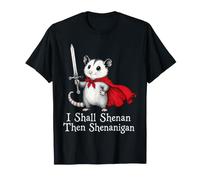 I Shall Shenan Then Shenanigan Possum Opossum Fantasy Sword T-Shirt