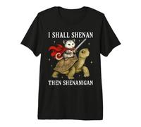 I Shall Shenan Then Shenanigan Possum Turtle Medieval Meme Premium T-Shirt