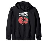 I Shared My Spare Kidney Donor Awareness Kind Humorous Zip Hoodie