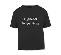 I Shizzled in My Sizzle Gangster Parody Short Sleeve Cotton Toddler t Shirt, 3-4 Years, Black
