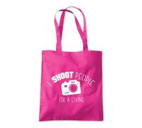 I Shoot People For a Living Tote Shopping Bag 10 Litres Capacity 42 x 38cm