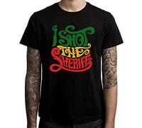 I Shot The Sheriff Reggae Men's T-Shirt (Large, Black)