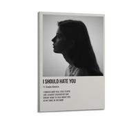 I Should Hate You by Gracie Abrams Poster Wall Art Aesthetic Cover Poster Design Painting for Living Room Bed Room 12x18inch(30x45cm) Frame-style