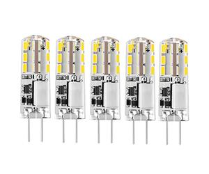 I-SHUNFA 12 V G4 LED Bulb Cold White 6000 K 1.24 W | Replacement 15 W halogen capsule bulbs, bi-pin base, JC type, energy-saving, non-dimmable LED bulbs (pack of 5)