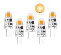 I-SHUNFA G4 LED Bulbs Warm White 2700 K, AC/DC 12 V Bulb, 0.5 W 90 LM | Replaces 5W-10W halogen bulbs, not dimmable, energy saving mini bulbs, no flickering, pack of 5